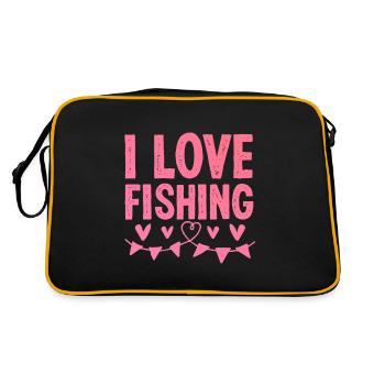J’adore pêcher - Sac Retro - noir/or - Dos