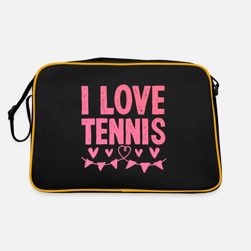 Ich liebe Tennis Retro Tasche