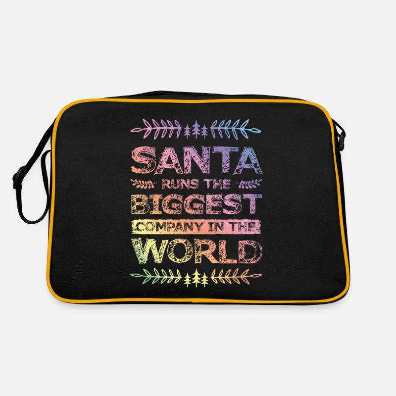 Santa Christmas Retro Bag