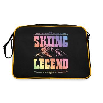 Légende du ski - Sac Retro - noir/or - Dos