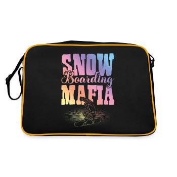Mafia du snowboard - Sac Retro - noir/or - Dos