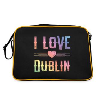 J’adore Dublin - Sac Retro - noir/or - Dos