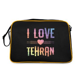 I Love Tehran - Retro Bag - black/gold - Back