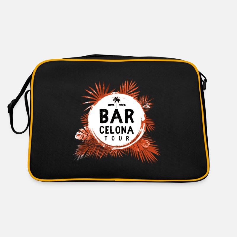 Visite de Barcelone colorée Sac Retro