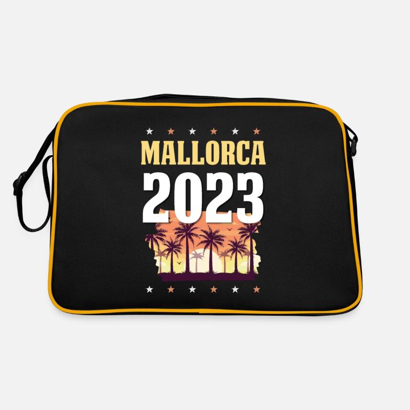 Mallorca 2023 - Retro Tasche - Schwarz/Gold