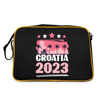 Croatie 2023 - Sac Retro - noir/or - Dos