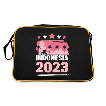 Indonésie 2023 - Sac Retro - noir/or - Dos