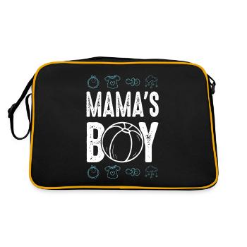 baby mamas junge - Retro Tasche - Schwarz/Gold - Hinten