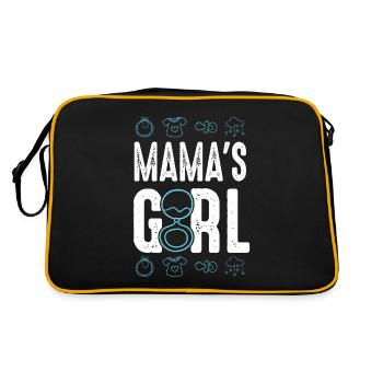 baby mamas mädchen - Retro Tasche - Schwarz/Gold - Hinten