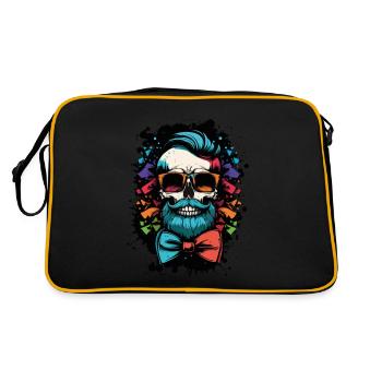 Skeleton Bachelor Groom Bachelor Bachelor Party - Sac Retro - noir/or - Dos