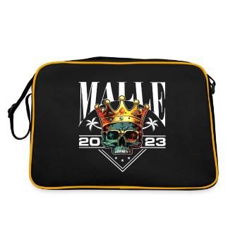 Malle Crew 2023 Mallorca Saying - Retro Bag - black/gold - Back