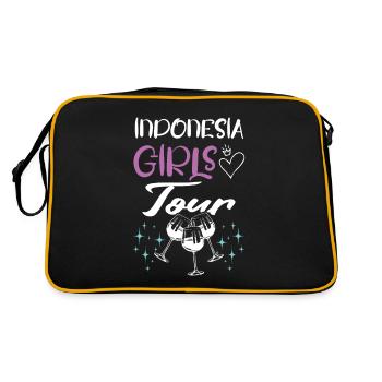 Tournée des filles en Indonésie - Sac Retro - noir/or - Dos