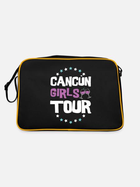 Cancun Girls Tour - Sac Retro - noir/or - Dos