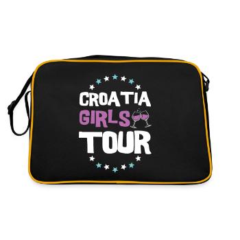 Tournée des filles en Croatie - Sac Retro - noir/or - Dos