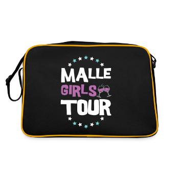 Malle Girls Tour - Retro Tasche - Schwarz/Gold - Hinten