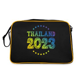 Thaïlande 2023 - Sac Retro - noir/or - Dos