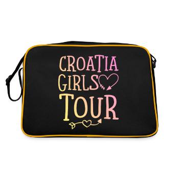 Tournée des filles en Croatie - Sac Retro - noir/or - Dos