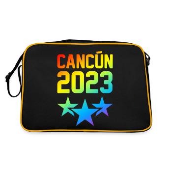 Cancun 2023 - Retro Bag - black/gold - Back