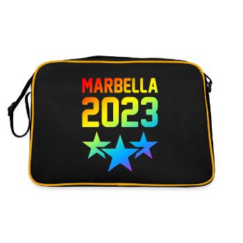 Marbella 2023 - Retro Tasche - Schwarz/Gold - Hinten