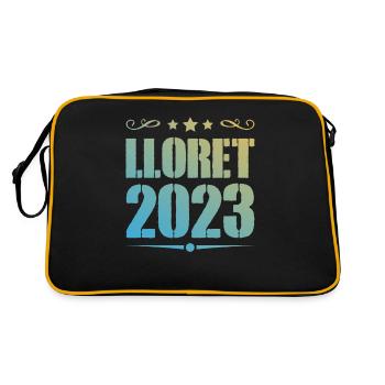 Lloret De Mar 2023 - Retro Tasche - Schwarz/Gold - Hinten