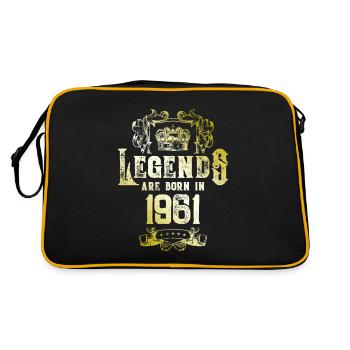 1961 Legends Birthday - Retro Bag - black/gold - Back