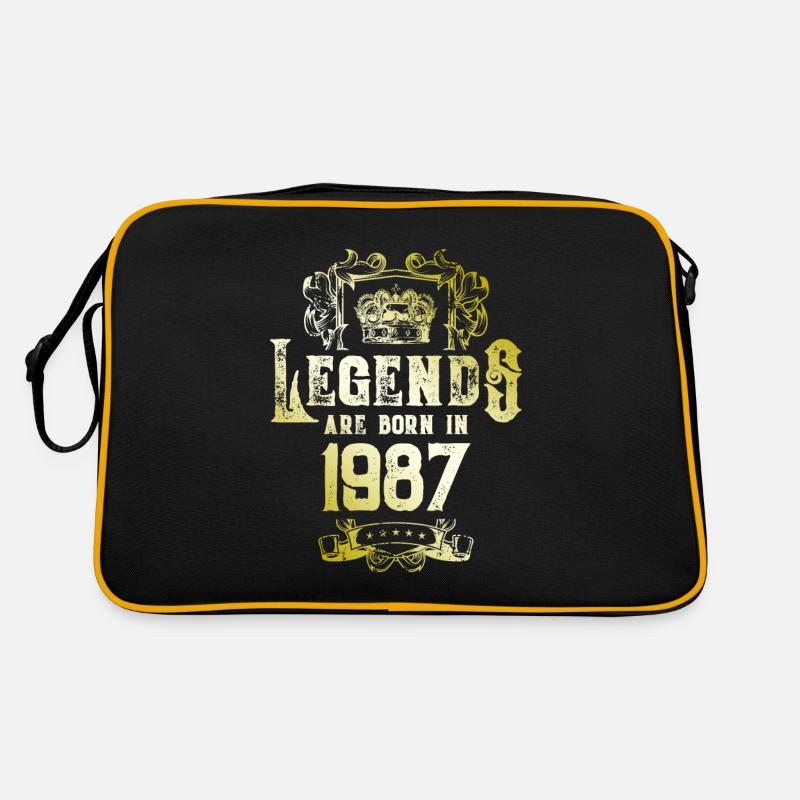 1987 legends geburtstag Retro Tasche