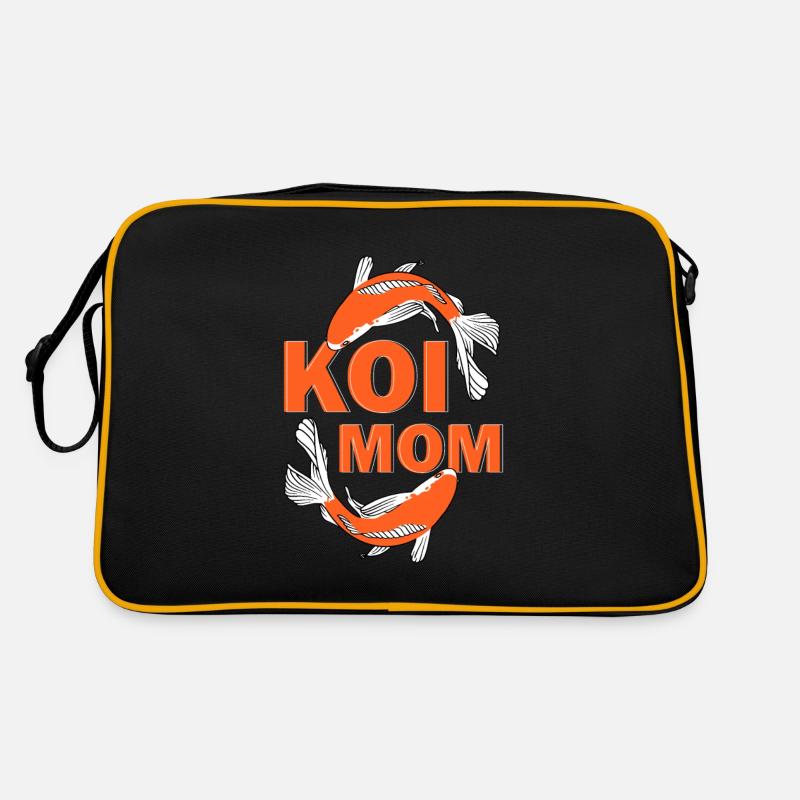 Koi Fish Japanese - Retro Bag - black/gold