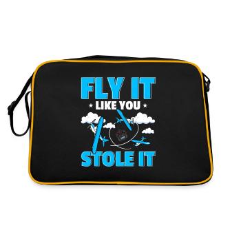 RC Avion RC Avion - Sac Retro - noir/or - Dos