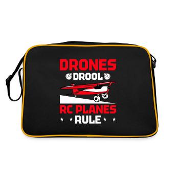 RC Avion RC Avion - Sac Retro - noir/or - Dos