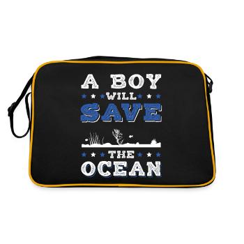 Sauvez la fille de l’océan - Sac Retro - noir/or - Dos