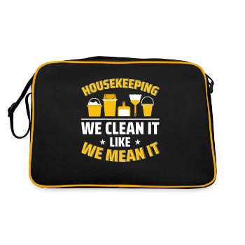 Semaine d’appréciation pour l’entretien ménager - Sac Retro - noir/or - Dos