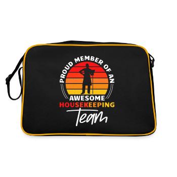 Semaine d’appréciation pour l’entretien ménager - Sac Retro - noir/or - Dos