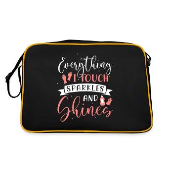Semaine d’appréciation pour l’entretien ménager - Sac Retro - noir/or - Dos