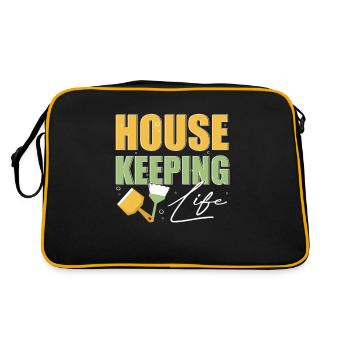 Semaine d’appréciation pour l’entretien ménager - Sac Retro - noir/or - Dos