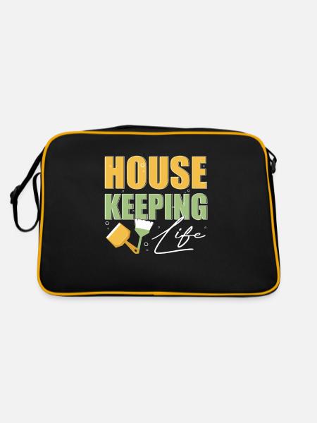 Semaine d’appréciation pour l’entretien ménager - Sac Retro - noir/or - Dos
