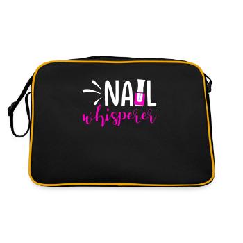 Nail Tech Manucure Technicienne des ongles - Sac Retro - noir/or - Dos