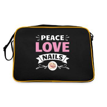 Nail Tech Manicure Nail Technician - Retro Bag - black/gold - Back