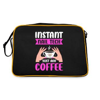 Nail Tech Manicure Nail Technician - Retro Bag - black/gold - Back