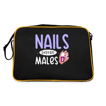 Nail Tech Manucure Technicienne des ongles - Sac Retro - noir/or - Dos