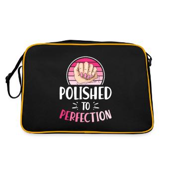 Nail Tech Manicure Nail Technician - Retro Bag - black/gold - Back