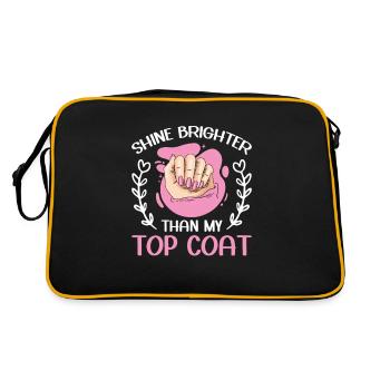 Nail Tech Manicure Nail Technician - Retro Bag - black/gold - Back