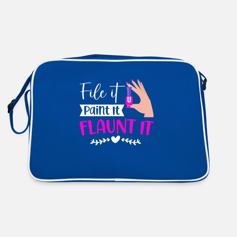 Nail Tech Manucure Technicienne des ongles Sac Retro