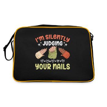 Nail Tech Manicure Nail Technician - Retro Bag - black/gold - Back