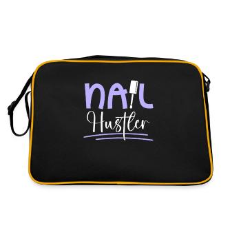 Nail Tech Manicure Nail Technician - Retro Bag - black/gold - Back