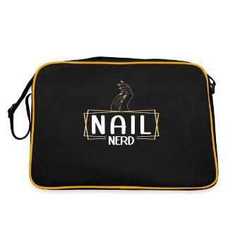Nail Tech Manucure Technicienne des ongles - Sac Retro - noir/or - Dos