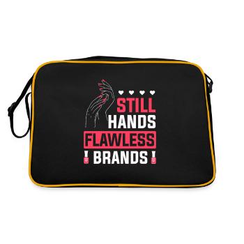 Nail Tech Manicure Nail Technician - Retro Bag - black/gold - Back