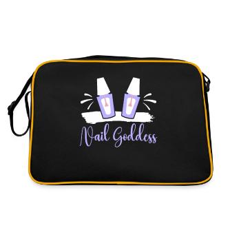 Nail Tech Manicure Nail Technician - Retro Bag - black/gold - Back