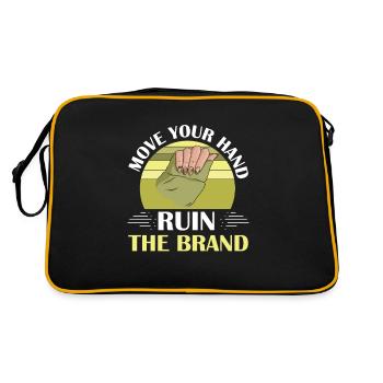 Nail Tech Manicure Nail Technician - Retro Bag - black/gold - Back
