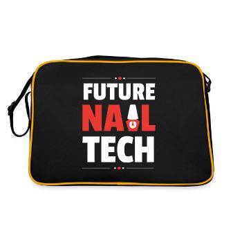 Nail Tech Manucure Technicienne des ongles - Sac Retro - noir/or - Dos