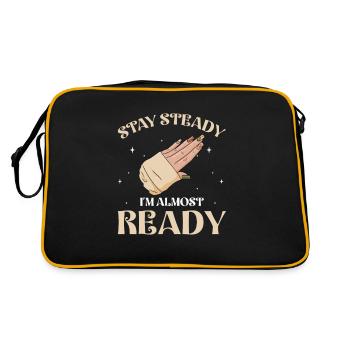 Nail Tech Manicure Nail Technician - Retro Bag - black/gold - Back